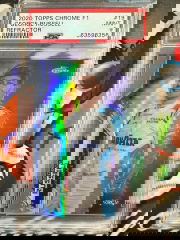 2020 Topps Chrome F1 George Russell PSA 9