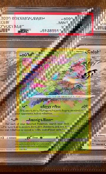Pokémon Vivid Voltage Celebi PSA 9