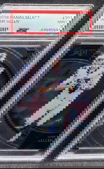 2018 Panini Select Field Level 207 Josh Allen Rookie RC PSA 9