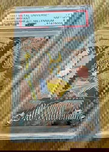1997-98 Metal Universe Championship All-Millenium #7 Kobe Bryant PSA 8
