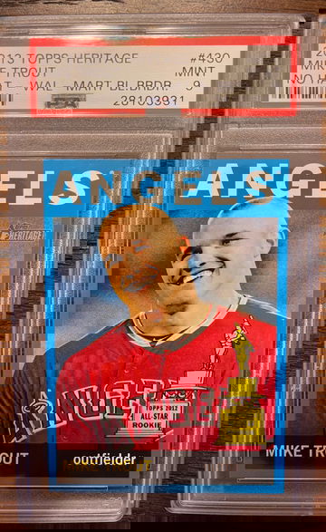 2013 Heritage No Hat Wal Mart Blue Trout PSA 9 