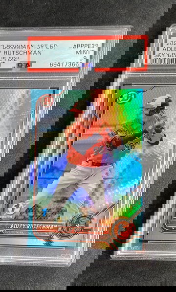 2022 Bowman 1st Edition BPPF29 Adley Rutschman Sky Blue Foil PSA 9