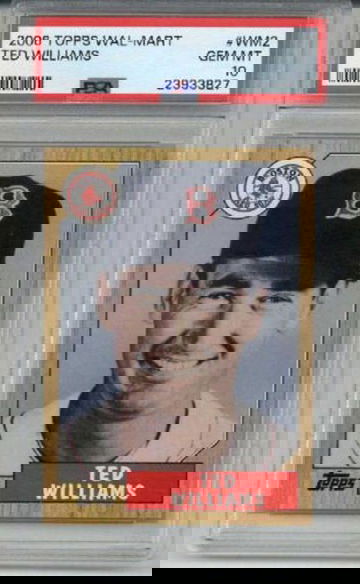 2006 TOPPS WAL-MART TED WILLIAMS CARD BOSTON RED SOX PSA 10 LOW POP