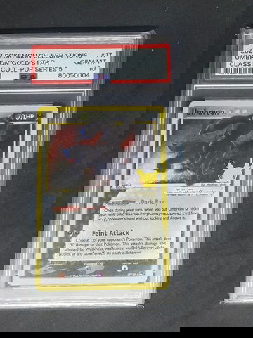 2021 Pokemon Celebrations Umbreon Gold Star Classic Collection Series #17 PSA