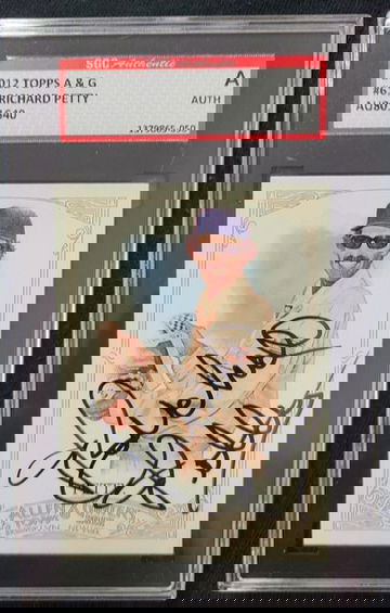 Richard Petty 2012 Topps Allen and Ginter A & G signed auto card SGC Authentic