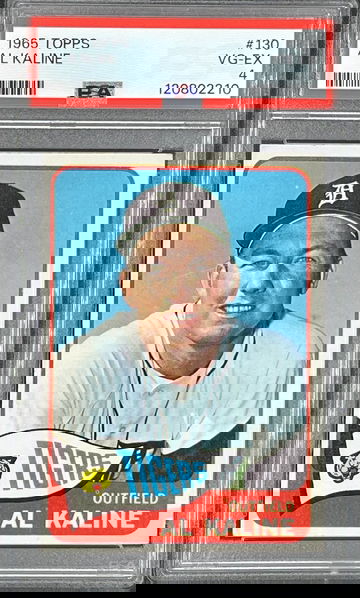 1965 Topps baseball # 130 Al Kaline PSA 4