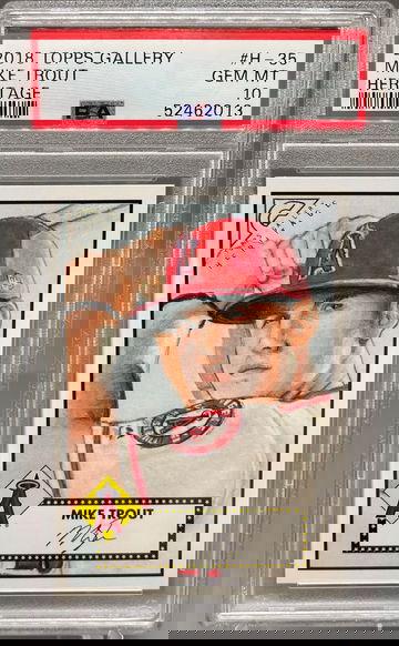 2018 Topps Gallery Heritage Mike Trout PSA 10