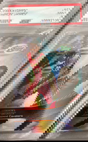 2003 eTopps LeBron James PSA 9