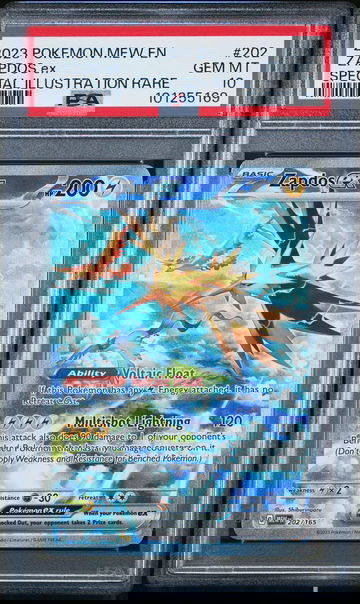 2023 Pokemon Scarlet and Violet 151 Special Illustration Rare Zapdos Ex #202 PSA 10