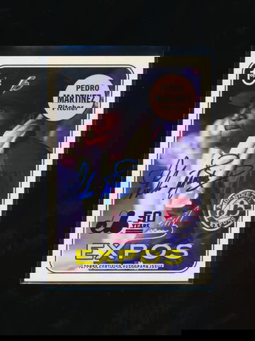 2019 Topps Archives Pedro Martinez Expos 50th Anniversary SP RED auto /10
