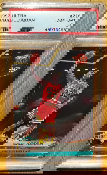 1992 Fleer Ultra #216 Michael Jordan PSA 8 NM - MT