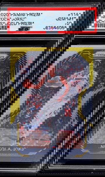 2020 Panini Prizm Nikola Jokic Black Gold Prizm /5 PSA 10 Gem Mint #114