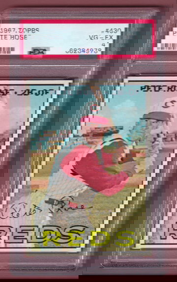 1967 Topps #430 Pete Rose PSA 4