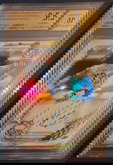 2019 Bowman Wander Franco variation Auto