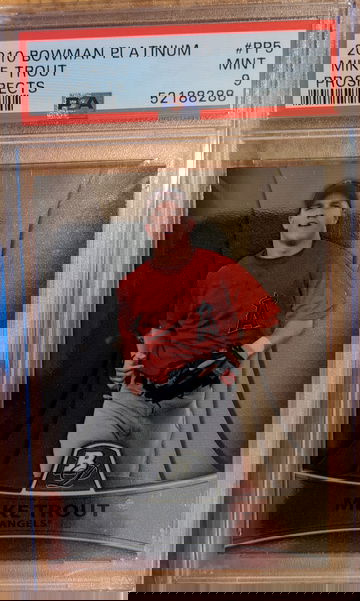 2010 Bowman Platinum Prospects Mike Trout PSA 9 #PP5