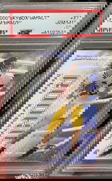 2000 Skybox Impact Tom Brady RC psa 10