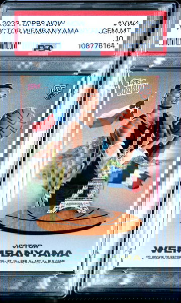 2023 TOPPS VICTOR NOW WEMBANYAMA #VW4 RC ROOKIE PSA 10