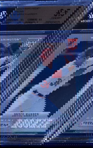 2012 PANINI PRIZM SILVER PRIZM REFRACTOR RC #152 BRYCE HARPER BGS 9.5 GEM MINT LOW POP