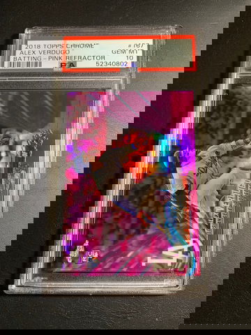 Alex Verdugo 2018 Topps Chrome Pink Refractor Rookie PSA 10