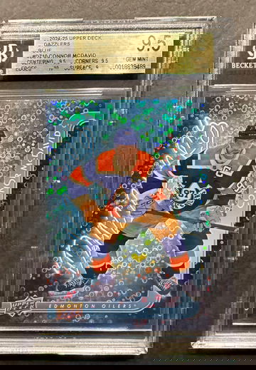2024-25 Upper Deck Dazzlers Blue Connor McDavid BGS 9.5 Gem Mint