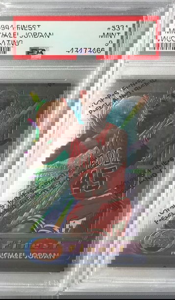 Michael Jordan 1994 Finest w/Coating #331 = PSA 9 Mint