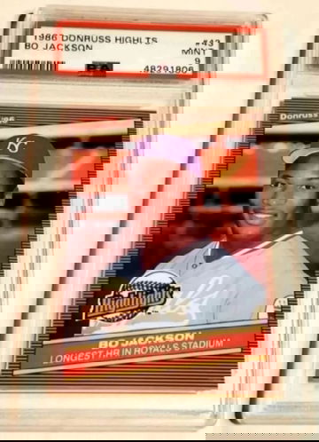 1986 BO JACKSON Donruss Highlights Rookie RC PSA 9 #43