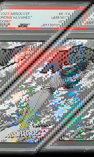 Gem Mint PSA 10 Yordan Alvarez 2022 Absolute Kaboom! #K-YA