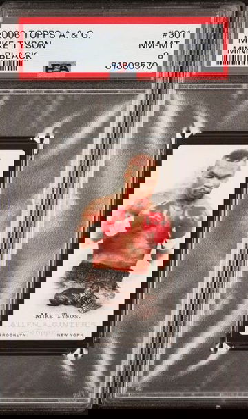 2006 Topps Allen & Ginter Mike Tyson Mini Black-Border #301 PSA 8 [BL-1C.10]