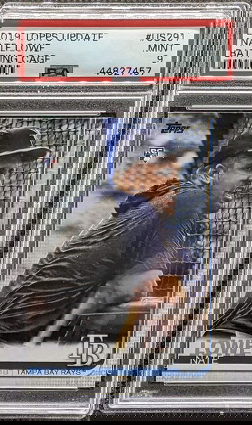 2019 Topps Update Nate Lowe #291 SSP PSA 9