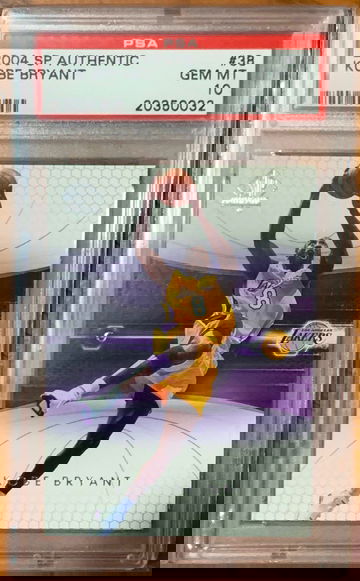 2004 SP Authentic Kobe Bryant #38 PSA 10 GEM MINT - Lakers