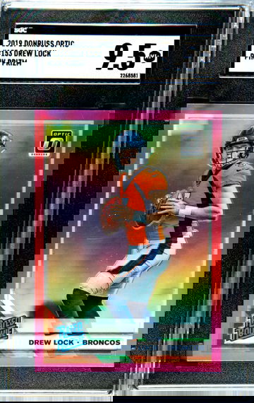 Drew Lock 2019 Optic Pink SGC 9.5