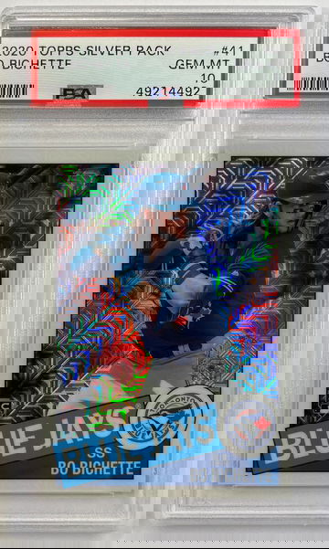 2020 Topps Silver Pack Chrome Bo Bichette PSA 10