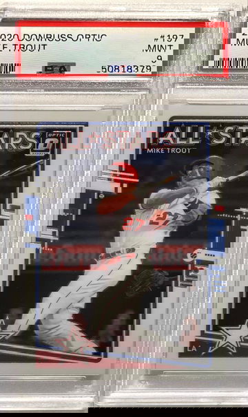Mike Trout 2020 Donruss Optic PSA9 Mint
