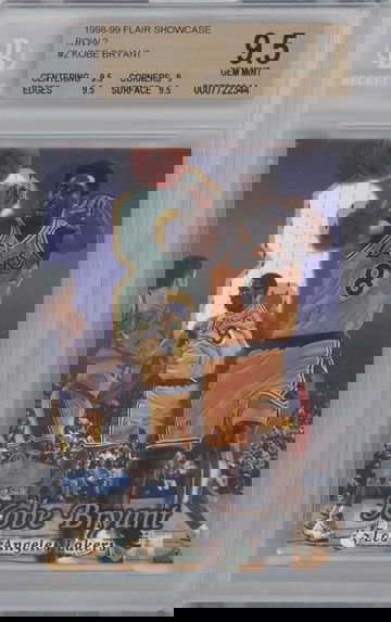 Kobe Bryant 1998-99 Flair Showcase Row 2 BGS 9.5