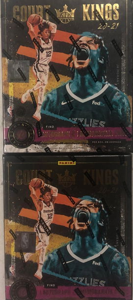 2X 2020-21 PANINI COURT KINGS BASKETBALL HOBBY BOX  - SUPPORT YOUR LCS!