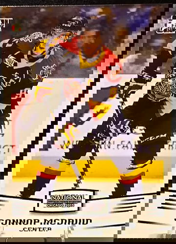 Connor McDavid 2015 Leaf National Convention Rookie RC #01 Edmonton Oilers NM-MT