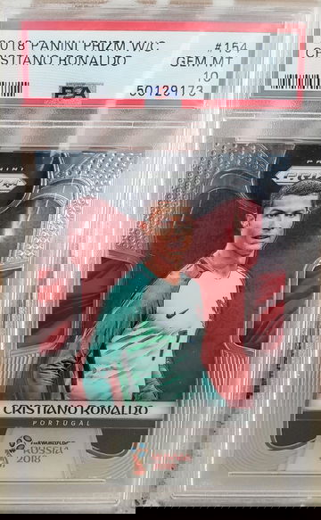 2018 Prizm World Cup Cristiano Ronaldo 154 PSA 10 Gem-Mint