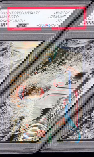 2018 TOPPS UPDATE JUAN SOTO RC GATORADE BATH PSA 10 