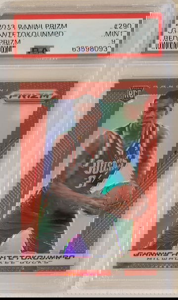 2013 Panini Prizm Giannis Antetokounmpo Red Prizm PSA 9 MINT RC SSP