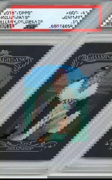 2015 TOPPS GALLERY OF GREATS #GG-14 WILLIE MAYS CARD GIANTS PSA 10 RARE