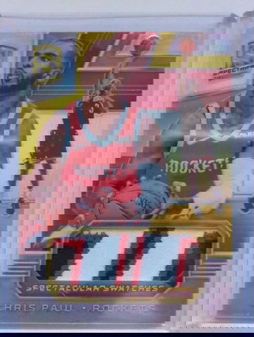 2018-19 Spectra Chris Paul Spectacular Swatches Gold /10