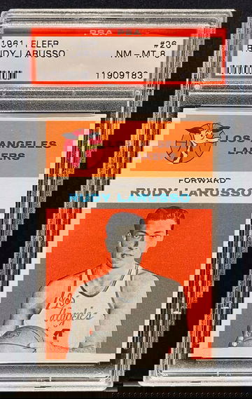 1961 Fleer 26 Rudy Larusso PSA 8 