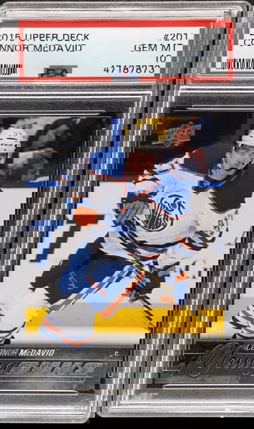 2015 Upper Deck Young Guns  Connor Mcdavid Rookie RC #201  PSA 10