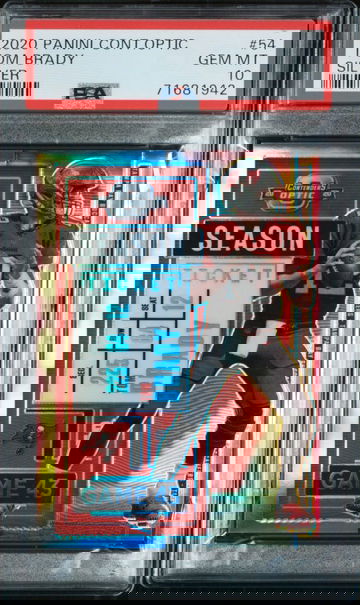 2020 Contenders Optic Tom Brady Silver Prizm PSA 10