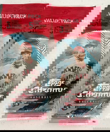 (2) 2018 Topps Chrome Value packs