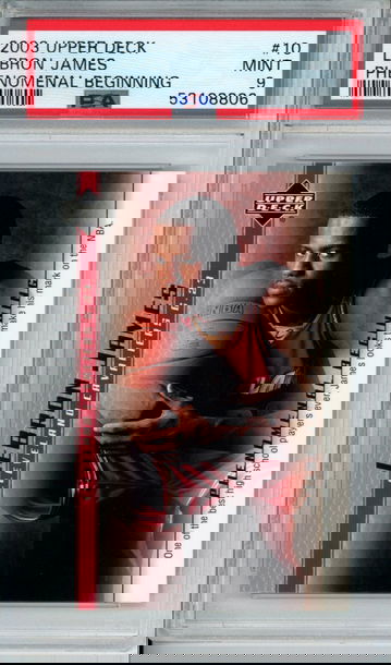 LEBRON JAMES 2003 Upper Deck Phenomenal Beginning #10 PSA 9 Gem Mint Cavs Lakers Heat