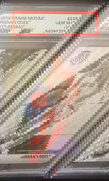 Jordan Poole 2019 White Mosaic 25/25 PSA 10