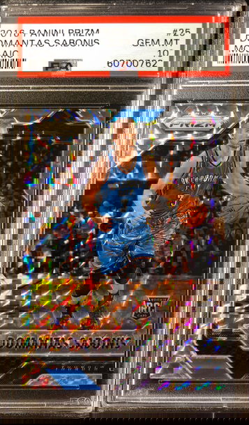 2016 Panini Prizm Domantas Sabonis Mosaic Prizm PSA 10