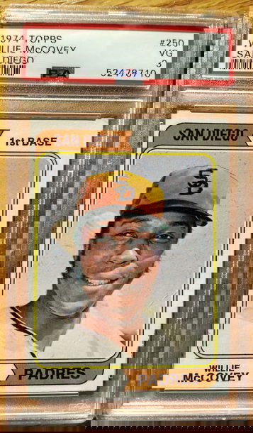 1974 Topps Willie McCovey PSA 3 