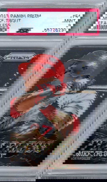 2013 Panini Prizm Fearless Mike Trout #F4 *PSA 9* Los Angeles Angels